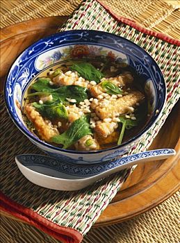 越南,菠菜汤,豆腐