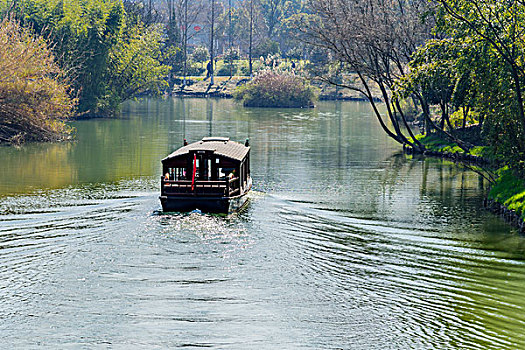 杭州西溪国家湿地公园游船