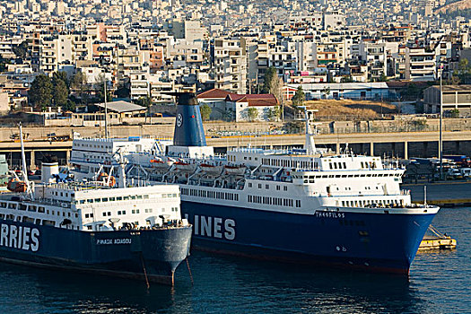 渡轮,港口,雅典,希腊