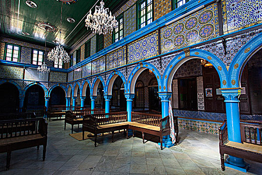 犹太会堂,靠近,伊赫雅德,杰尔巴,突尼斯,非洲