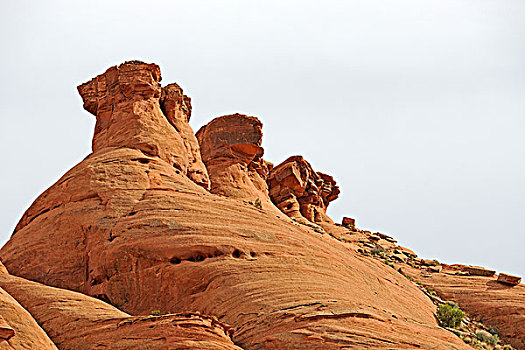 岩石构造,三个,熊,神秘,山谷,亚利桑那,美国西南部