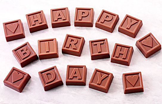 生日快乐,巧克力