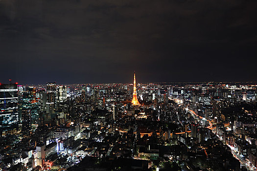 东京塔,夜晚