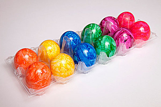 塑料盒,色彩,复活节彩蛋