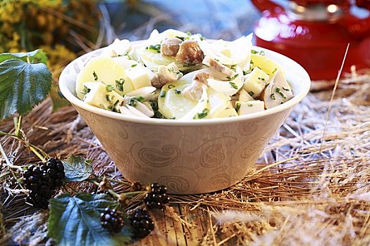 土豆沙拉,蘑菇