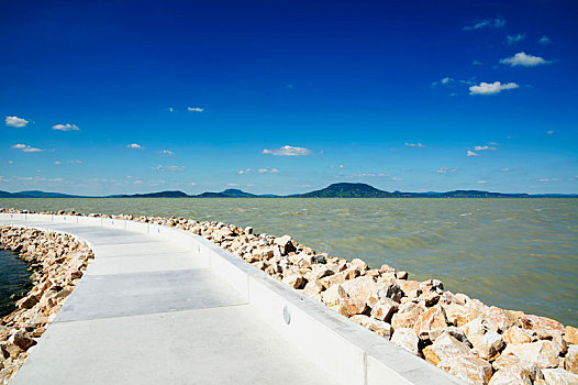码头,巴拉顿湖,匈牙利