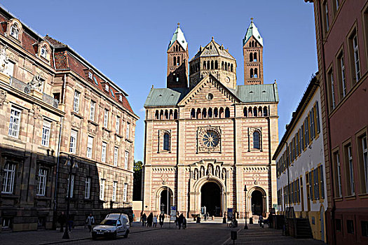 城门,街道,大教堂,莱茵兰普法尔茨州,德国,欧洲