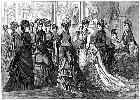 巴黎,春装,1875年