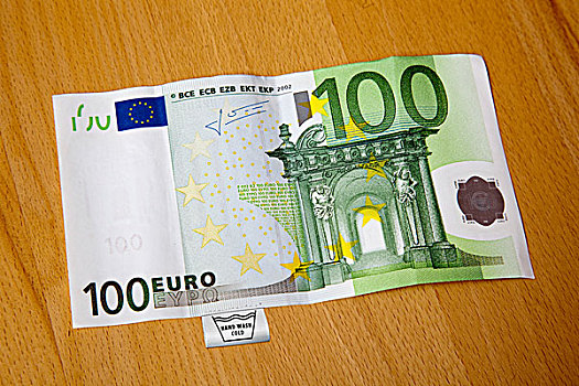 100欧元,货币,标签,象征,图像,洗钱