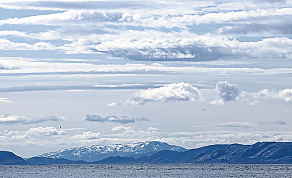 自然,背景,阴天,上方,挪威,海岸