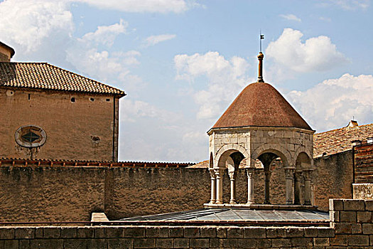 西班牙,赫罗纳,穹顶,阿拉伯浴室