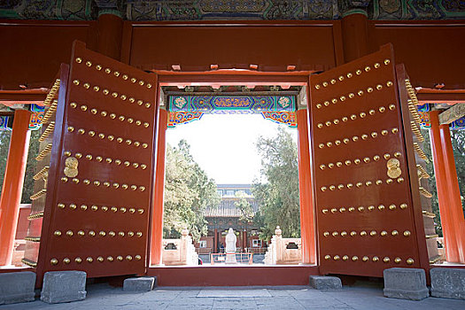 北京孔庙内的大成门