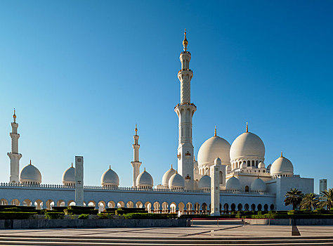 清真寺,阿布扎比,阿联酋,亚洲