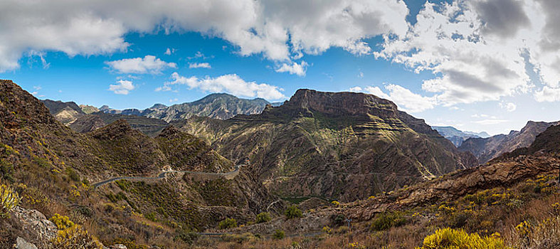 山,火山口,区域,大卡纳利岛,加纳利群岛,西班牙,欧洲