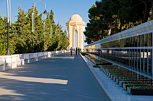 烈士,纪念建筑,道路,巴库,阿塞拜疆