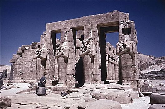 拉美西斯二世,墓地,外景,第十九王朝,埃及艺术,石头