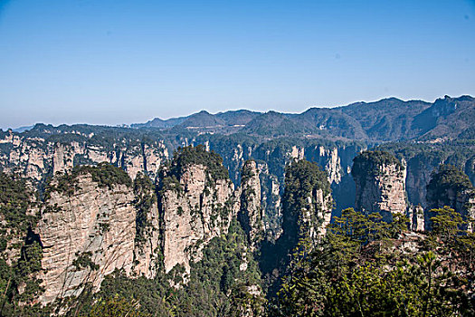 湖南张家界国家森林公园黄石寨群峰