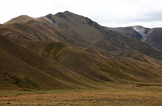 新西兰南岛怀塔基区山谷地风光