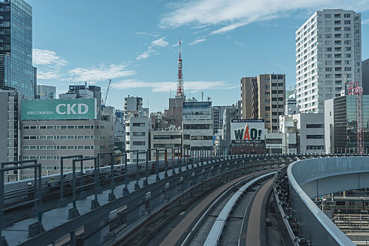 日本东京海鸥线轻轨轨道