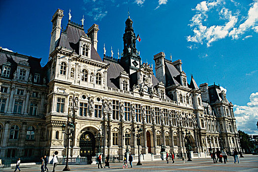建筑,政府建筑,德威饭店,巴黎,法国