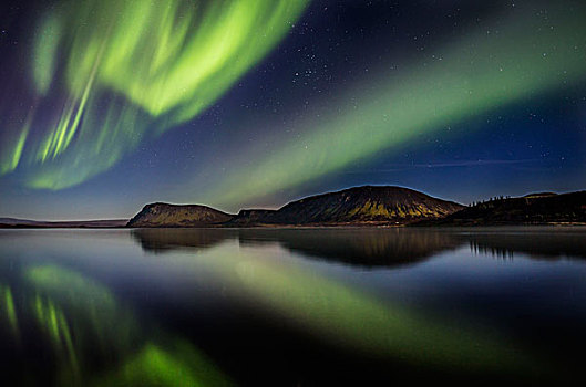 北极光,湖,国家公园