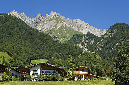 山谷,阿尔卑斯山,奥地利
