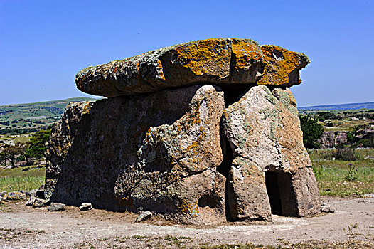巨石墓,靠近,巨石,文化,塞萨里省,北方,萨丁尼亚,意大利,欧洲