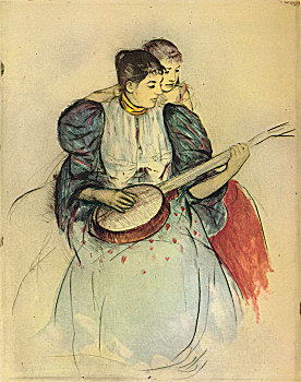 班卓琴,授课,1893年,艺术家