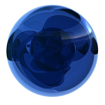 蓝色,水晶球