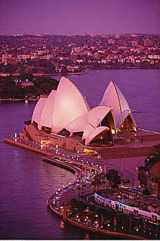 悉尼歌剧院,黄昏,悉尼,澳大利亚