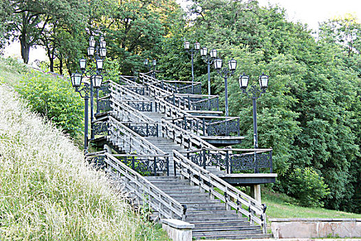 楼梯,城市,公园