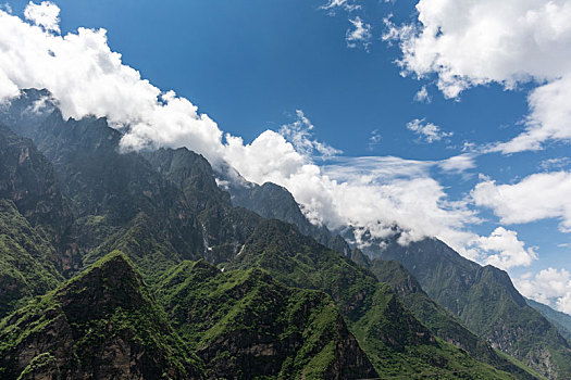 中国云南金沙江虎跳峡河谷自然景观