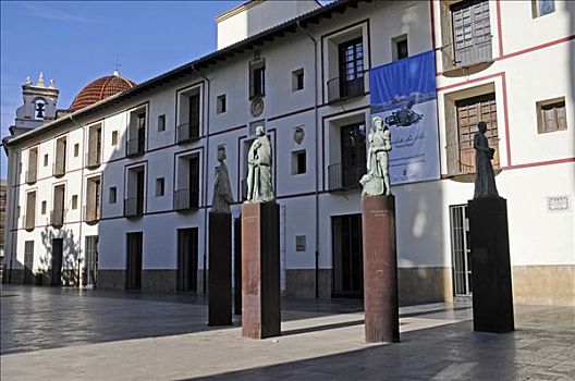 雕塑,房子,白色海岸,巴伦西亚省,西班牙