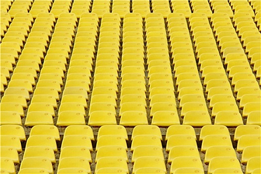 黄色,座椅,运动场馆