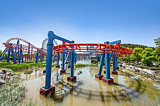 江苏省南京市银杏湖公园游乐场建筑景观