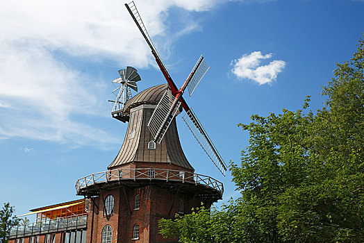 风车,下萨克森,德国,欧洲