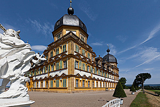 宫殿,公园,上弗兰科尼亚,巴伐利亚,德国,欧洲