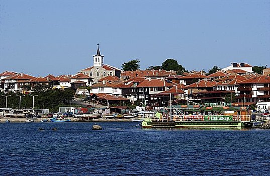 黑海,海岸,内塞巴尔