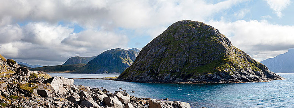 石头,岛屿,北海,罗弗敦群岛,诺尔兰郡,挪威,欧洲