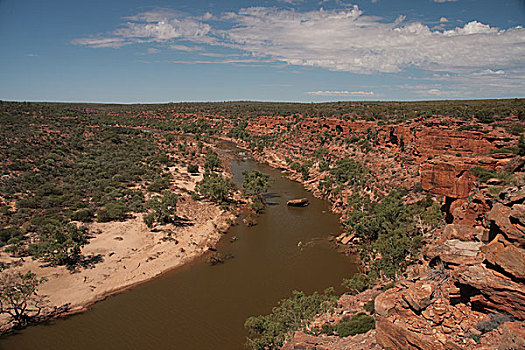 峡谷,河,澳大利亚