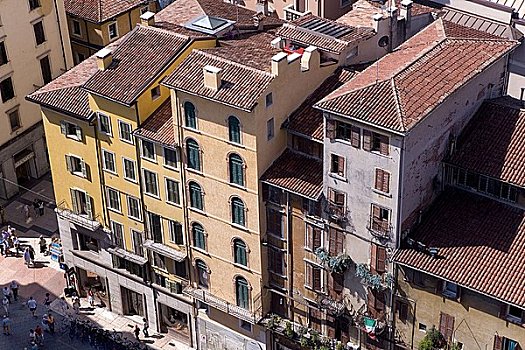 住宅,建筑,维罗纳,意大利,鸟瞰
