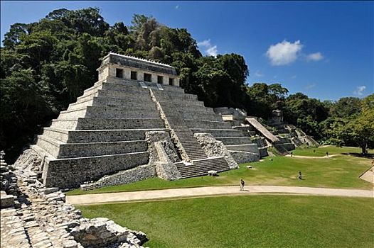 碑铭神庙,玛雅,遗址,场所,帕伦克,恰帕斯,墨西哥