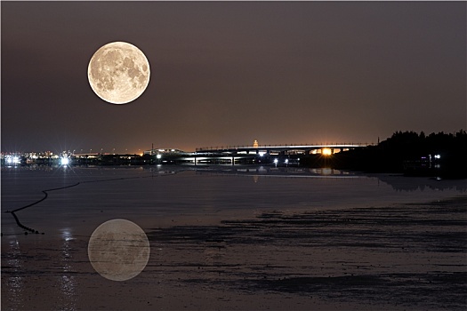 月圆之夜图片真实图片