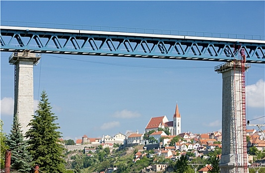 铁路,高架桥,捷克共和国