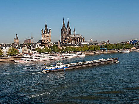 莱茵河,河,科隆,德国