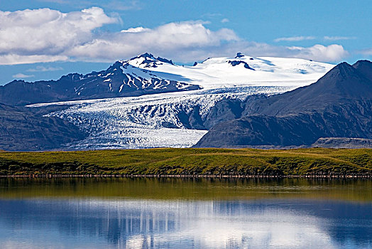 冰河,瓦特纳冰川,国家公园,东方,冰岛