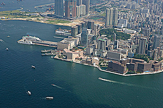 航拍,俯视,尖沙嘴,香港