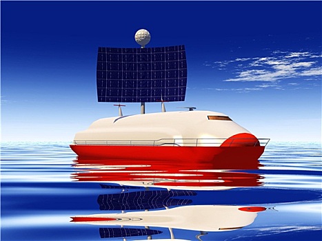 太阳能电池,船