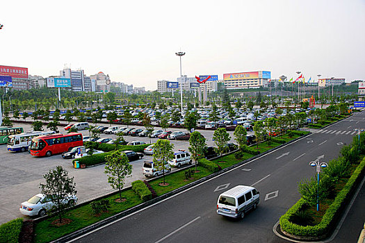重庆江北机场停车场