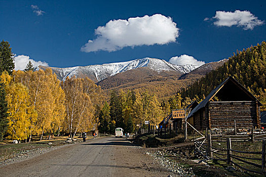 北疆之秋,白哈巴村